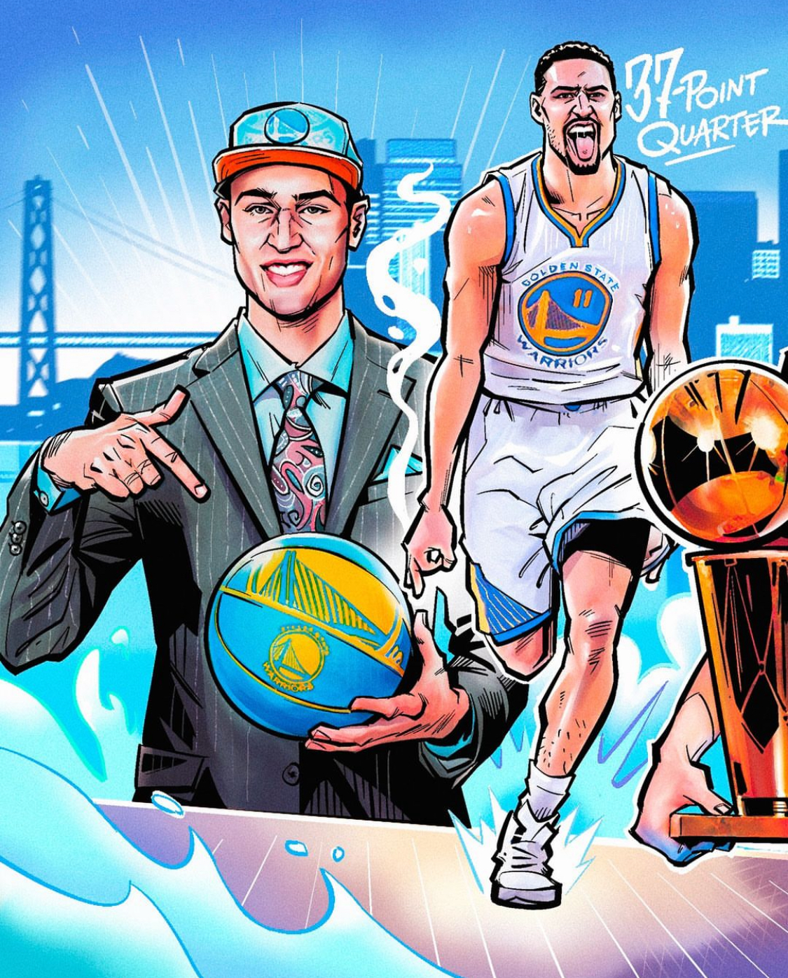 骑士碾压勇士，克莱点燃赛场